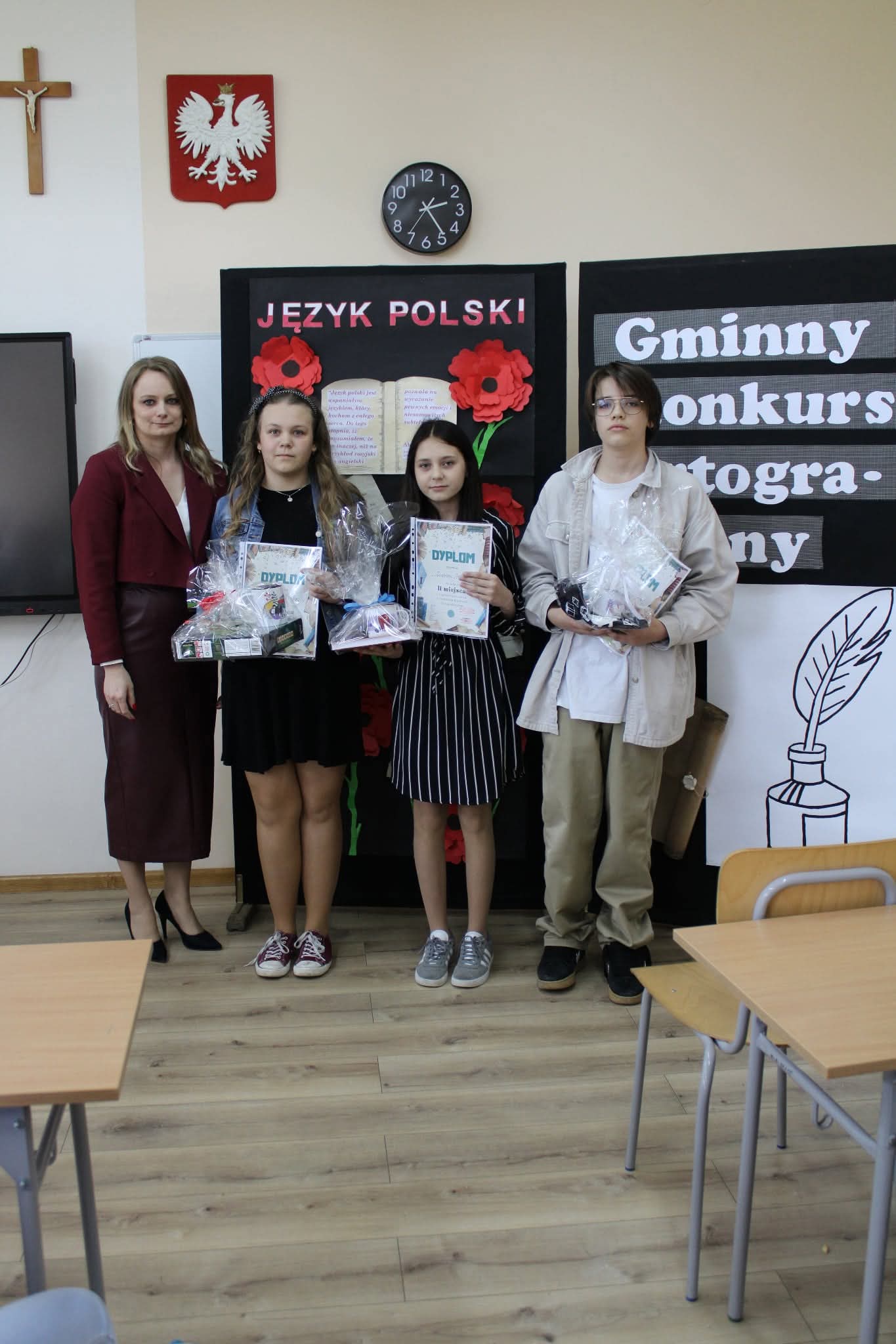 konkurs ortograficzny 2025 uczniowie biorący udział w konkursie ortograficznym