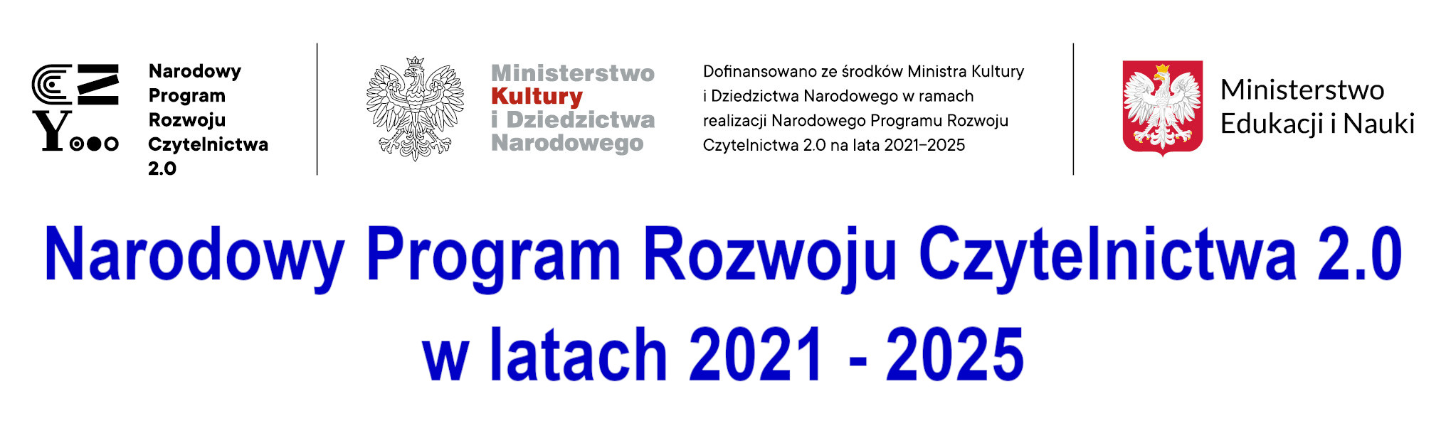 logo Narodowy Program Rozwoju Czytelnictwa napis Narodowy Program Rozwoju Czytelnictwa