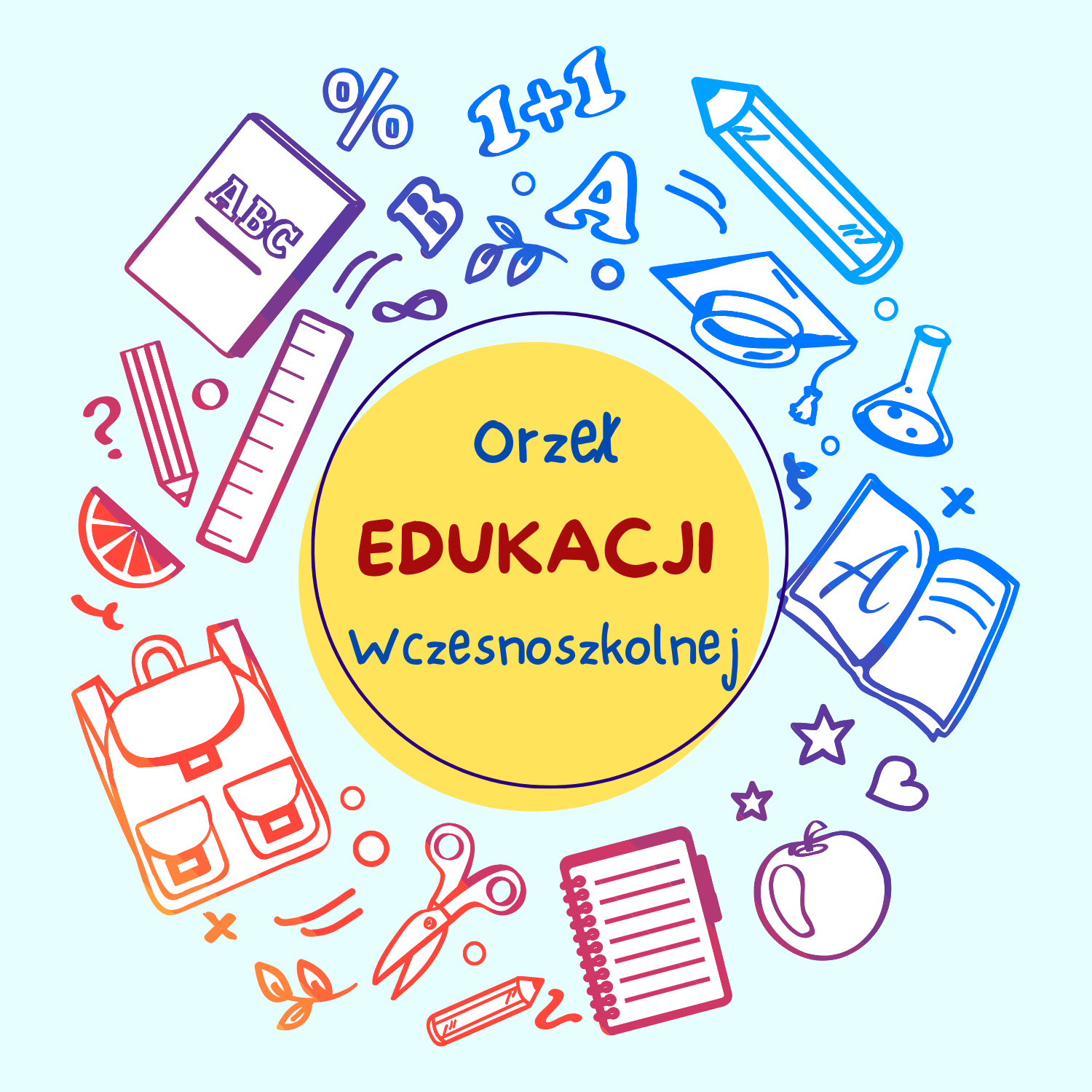 Ogólnopolski Konkurs „Orzeł Edukacji Wczesnoszkolnej” napis Orzeł edukacji wczesnośzkolnej