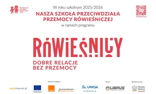 ogólnopolski program "RÓWIEŚNICY", plakat informacyjny programu Rówieśnicy