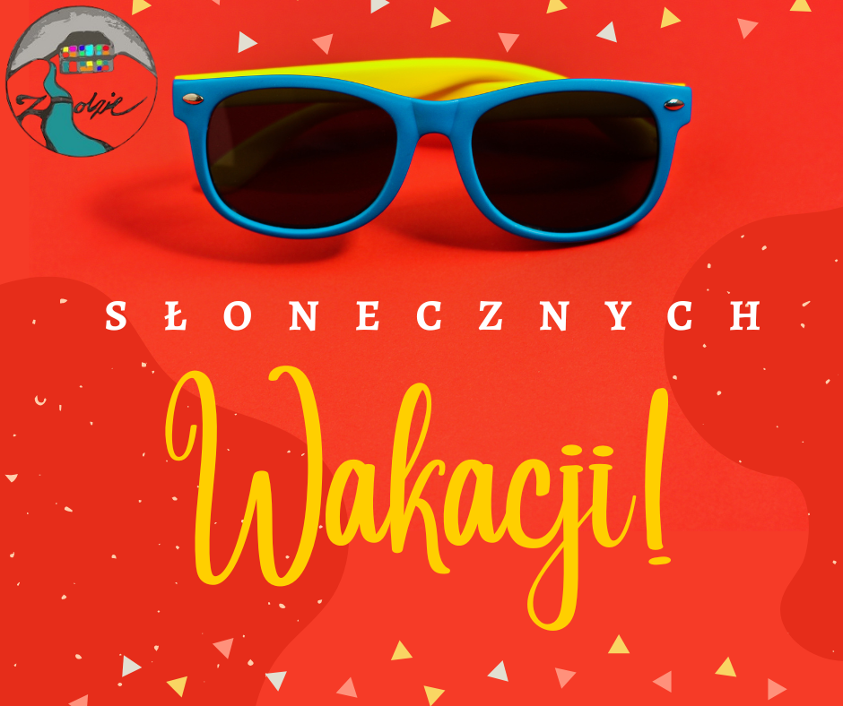 wakacje wakacyjny obrazek z okularami przeciwsłonecznymi