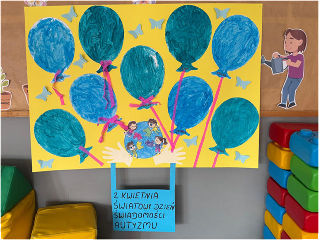 Światowy Dzień Świadomości Autyzmu plakat oddzialu przedszkolnego - Światowy Dzień Świadomości Autyzmu