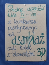 Konkurs plastyczny „Asamblaż” w klasach IV–VIII